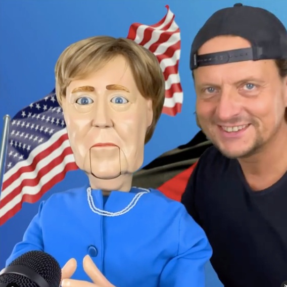 Angela Merkel ventriloquist doll dummy figure Angela Merkel ventriloquist doll dummy figure for sale