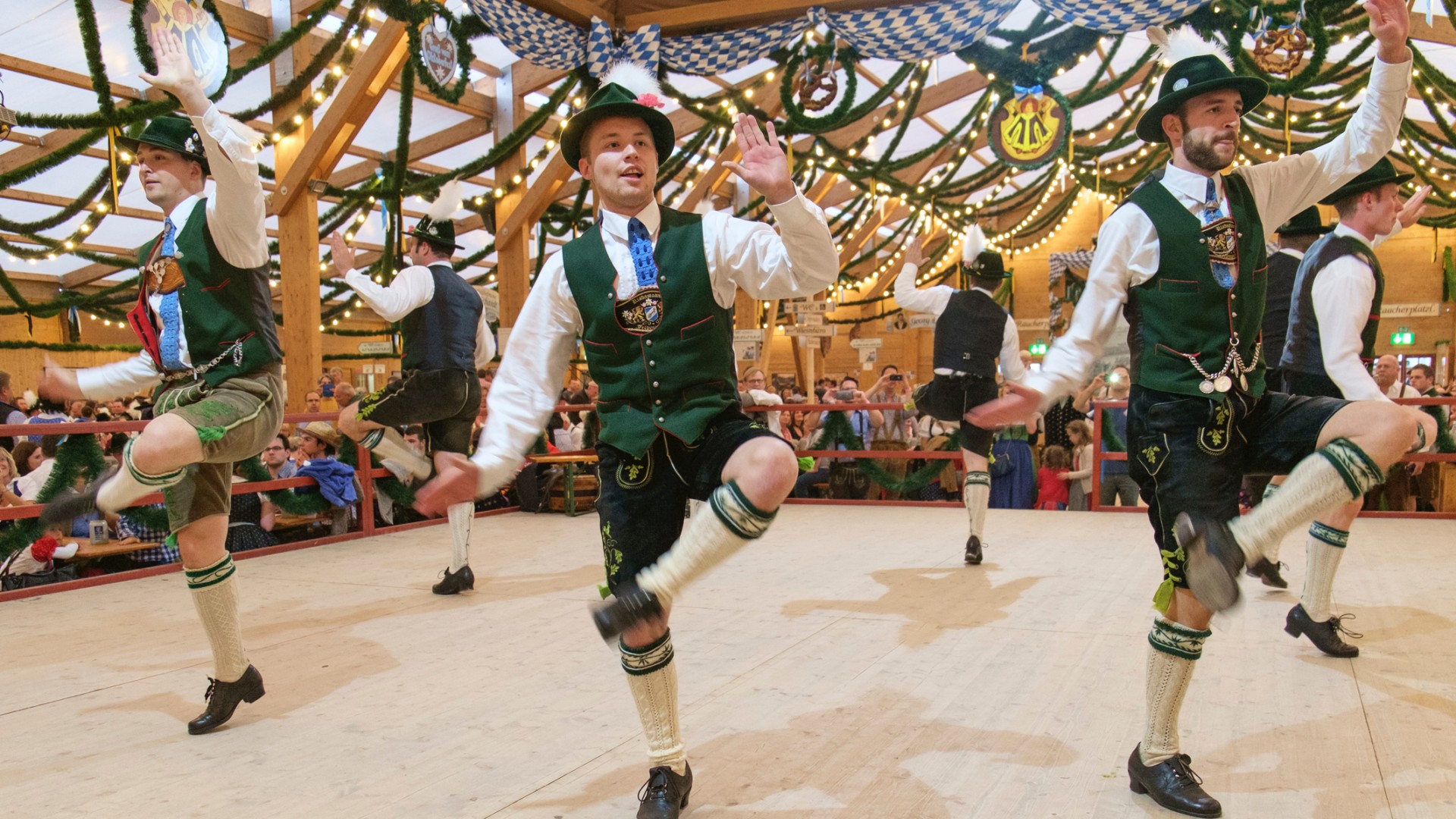 German folk dancers